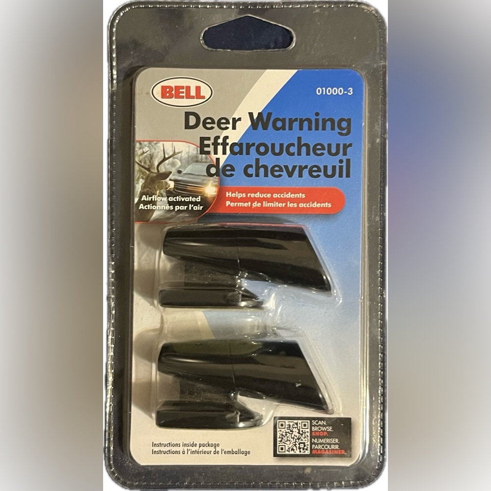 Deer Warning Whistle for Cars – Black (Set of 2) | Prevents Animal Collisions
